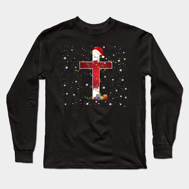 The Cross Christmas Day Costume Gift Long Sleeve T-Shirt by Ohooha